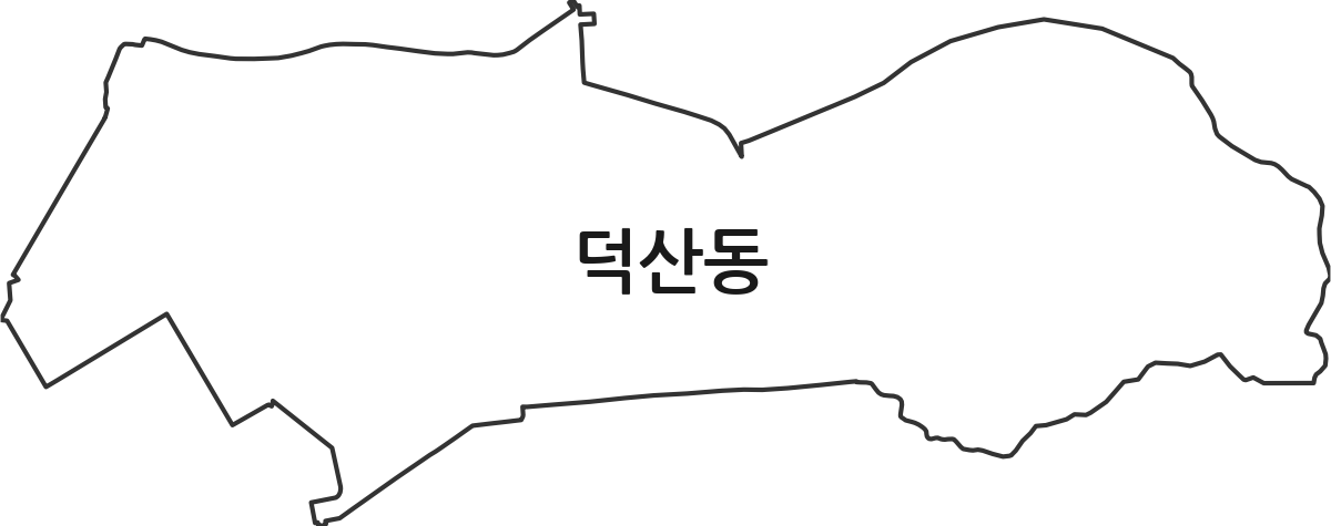 경상남도 창원시 진해구 덕산동 행정동 행정구역 경계 지도