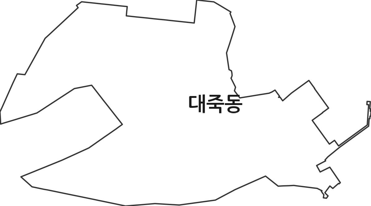 경상남도 창원시 진해구 대죽동 법정동 행정구역 경계 지도