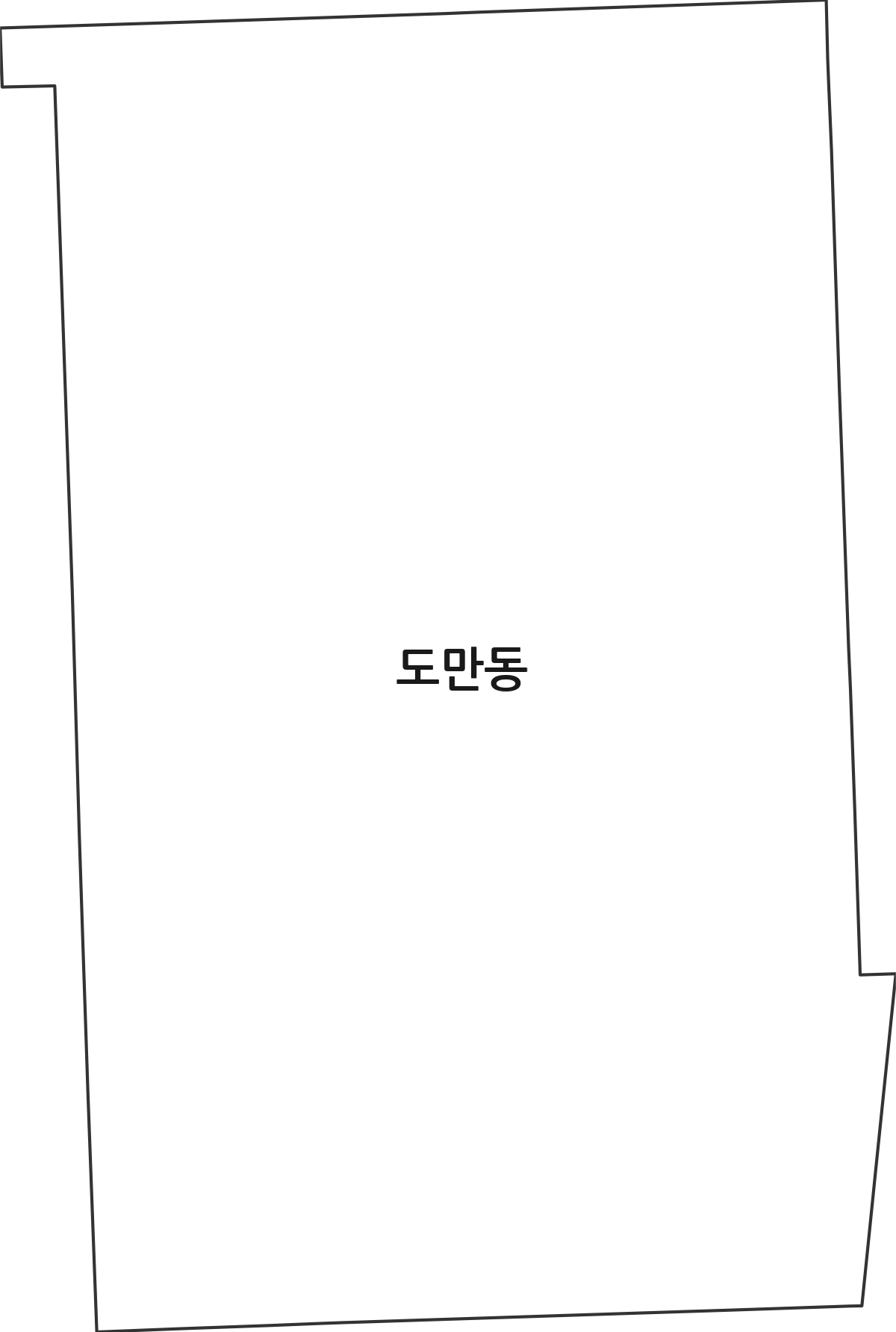 경상남도 창원시 진해구 도만동 법정동 행정구역 경계 지도