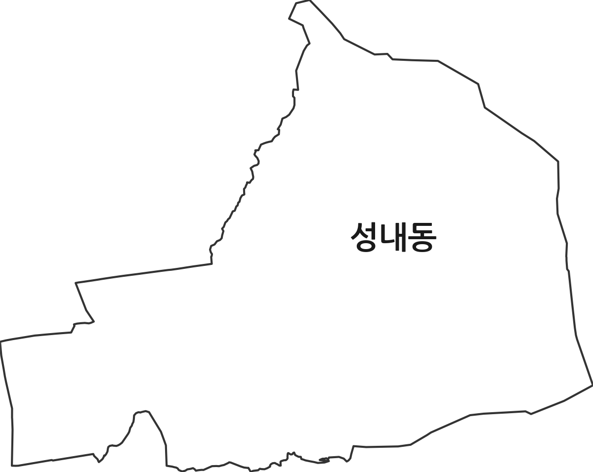 경상남도 창원시 진해구 성내동 법정동 행정구역 경계 지도