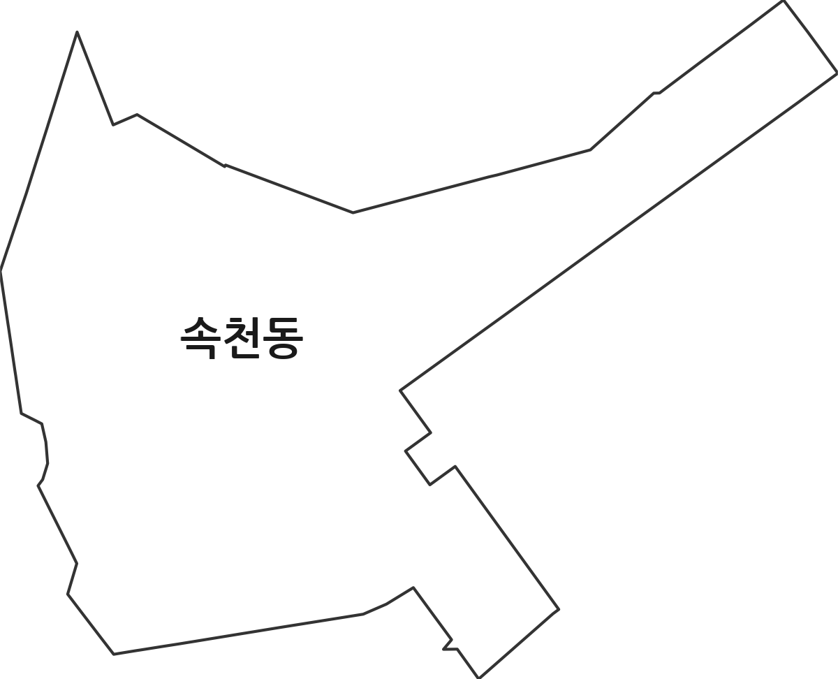 경상남도 창원시 진해구 속천동 법정동 행정구역 경계 지도