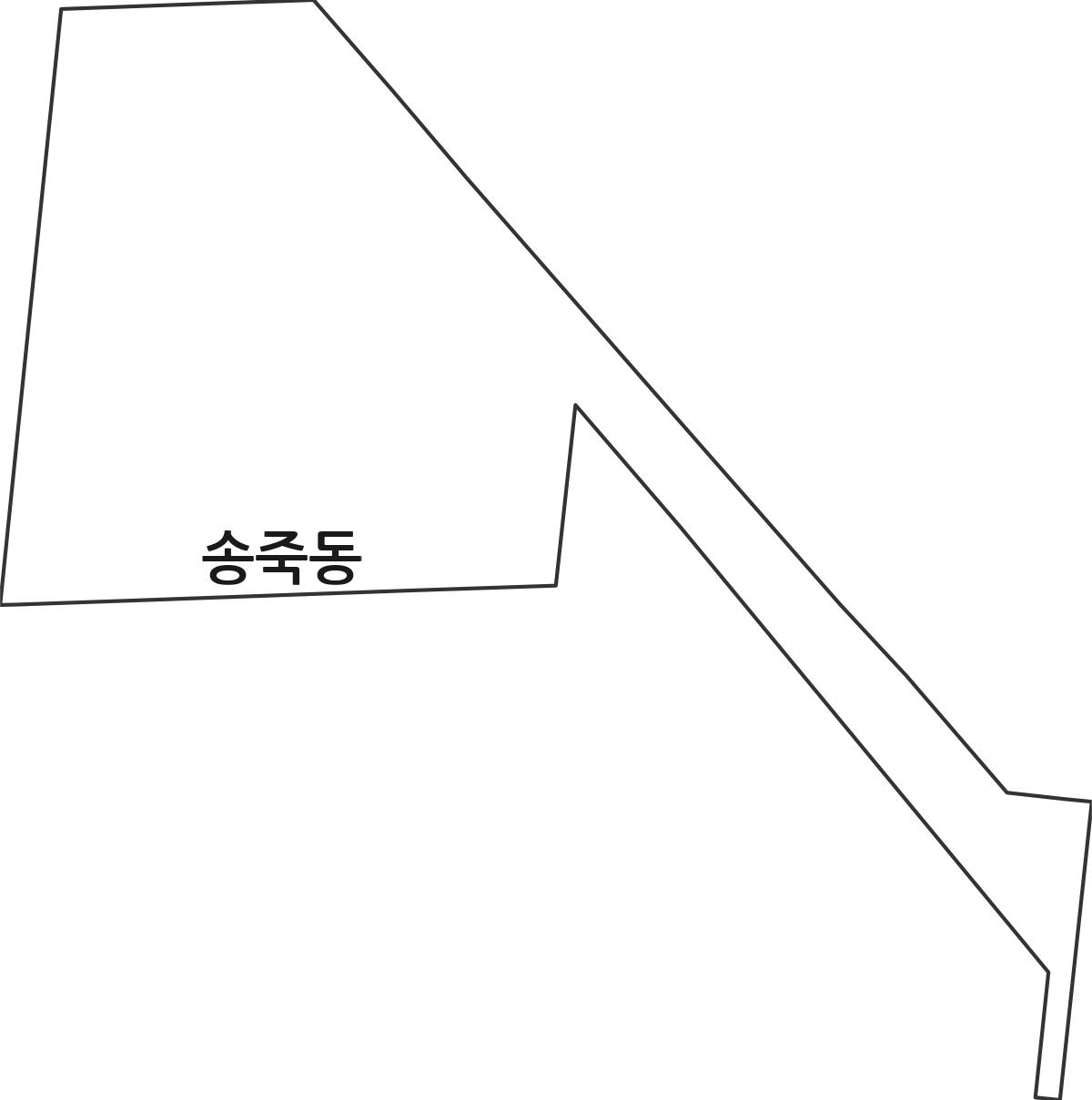 경상남도 창원시 진해구 송죽동 법정동 행정구역 경계 지도