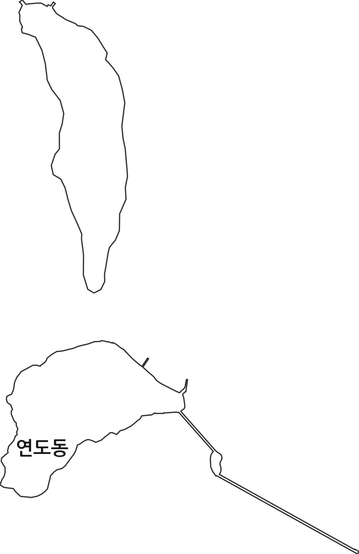 경상남도 창원시 진해구 연도동 법정동 행정구역 경계 지도