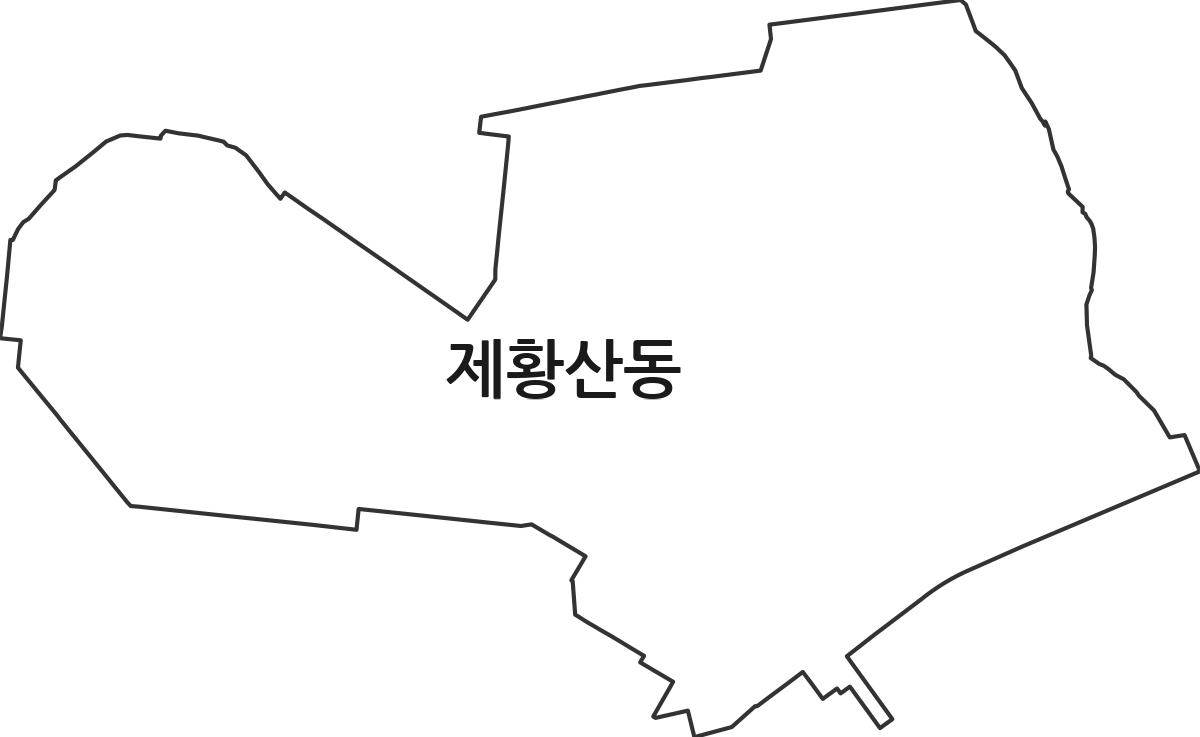 경상남도 창원시 진해구 제황산동 법정동 행정구역 경계 지도