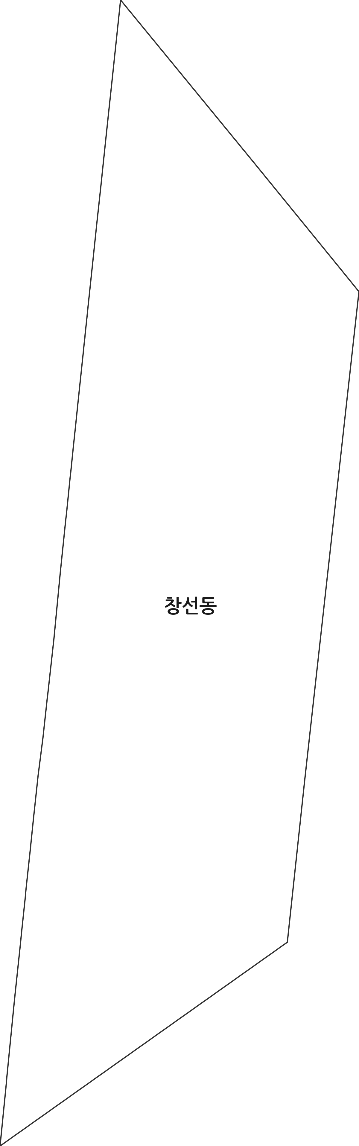 경상남도 창원시 진해구 창선동 법정동 행정구역 경계 지도
