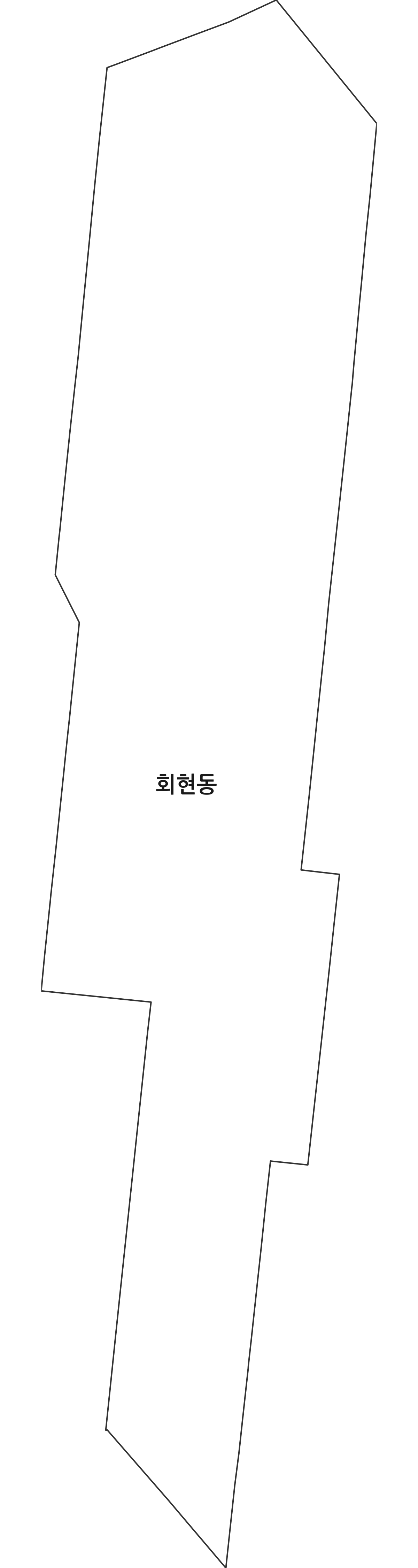 경상남도 창원시 진해구 회현동 법정동 행정구역 경계 지도