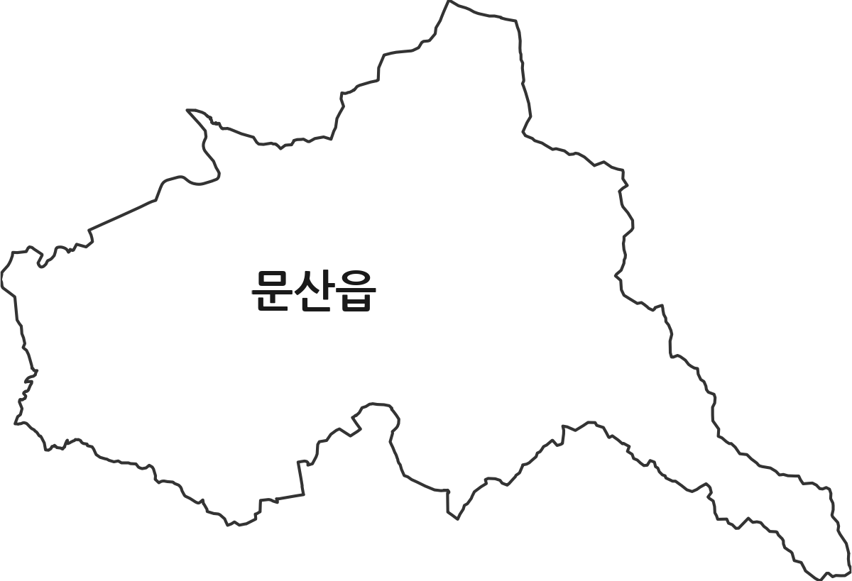 경상남도 진주시 문산읍 행정동 행정구역 경계 지도