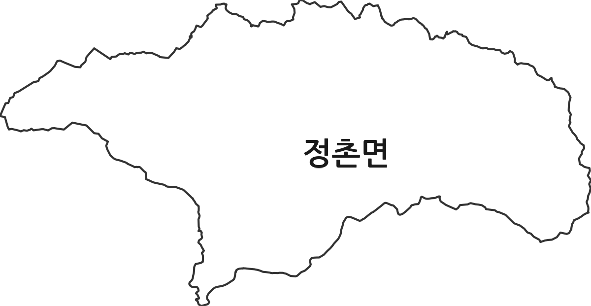 경상남도 진주시 정촌면 행정동 행정구역 경계 지도