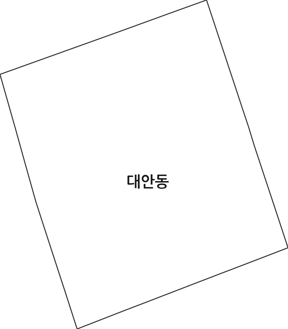 경상남도 진주시 대안동 법정동 행정구역 경계 지도