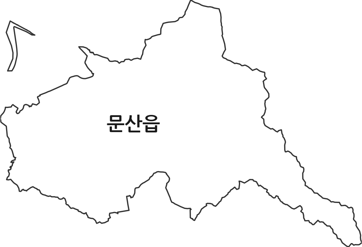 경상남도 진주시 문산읍 법정동 행정구역 경계 지도