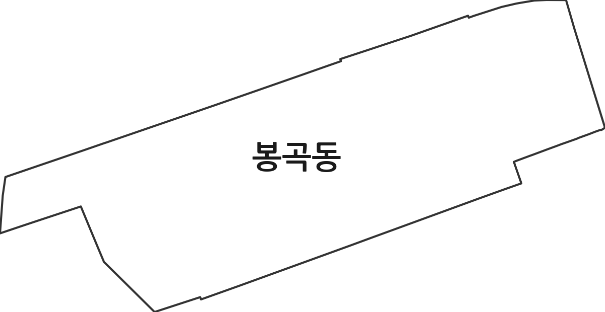 경상남도 진주시 봉곡동 법정동 행정구역 경계 지도