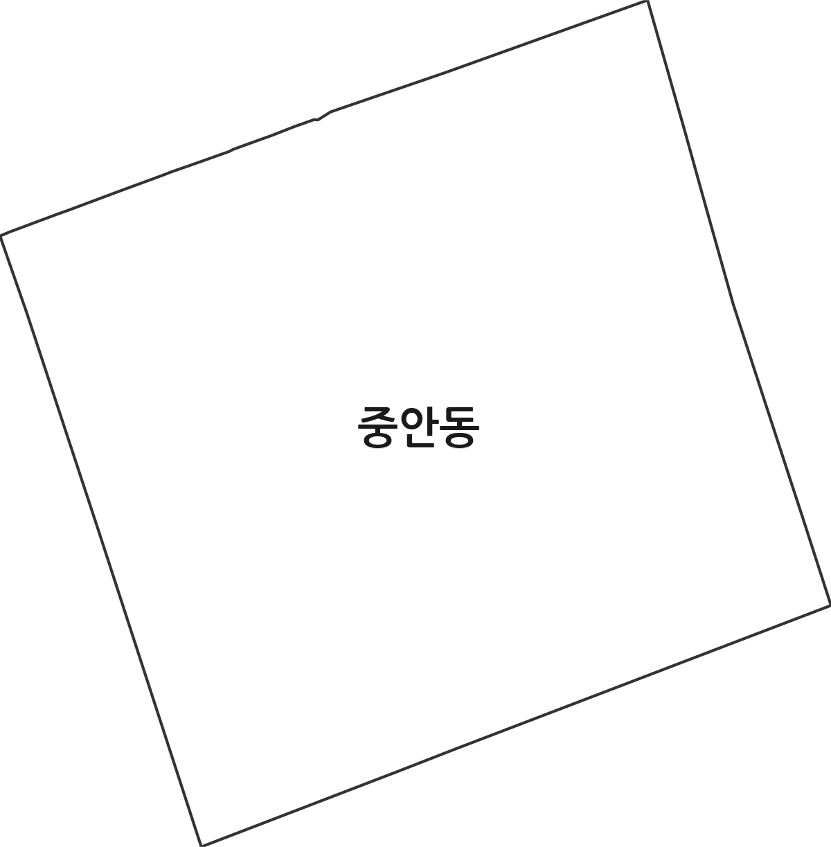 경상남도 진주시 중안동 법정동 행정구역 경계 지도