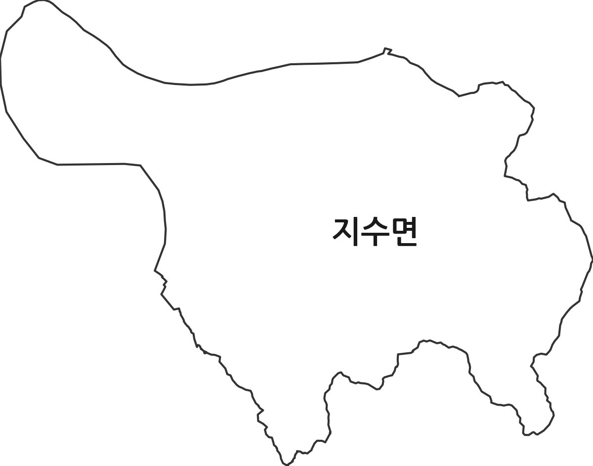 경상남도 진주시 지수면 법정동 행정구역 경계 지도