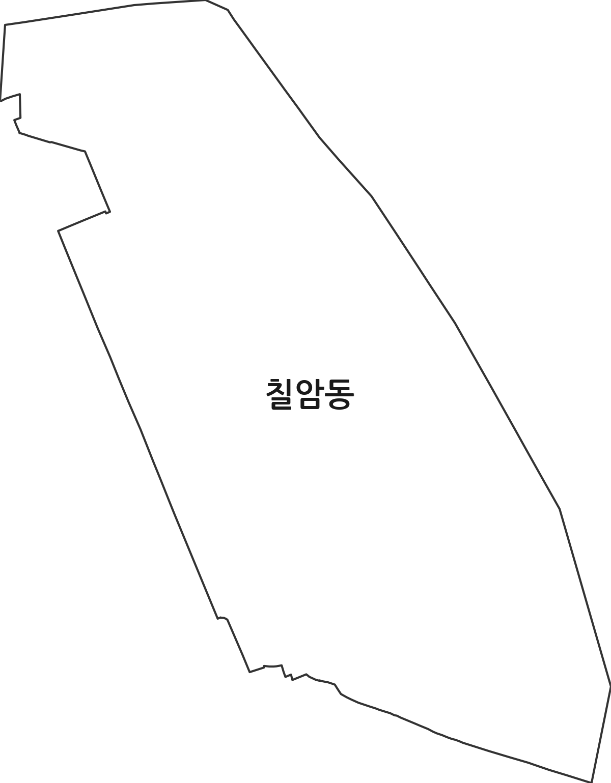 경상남도 진주시 칠암동 법정동 행정구역 경계 지도
