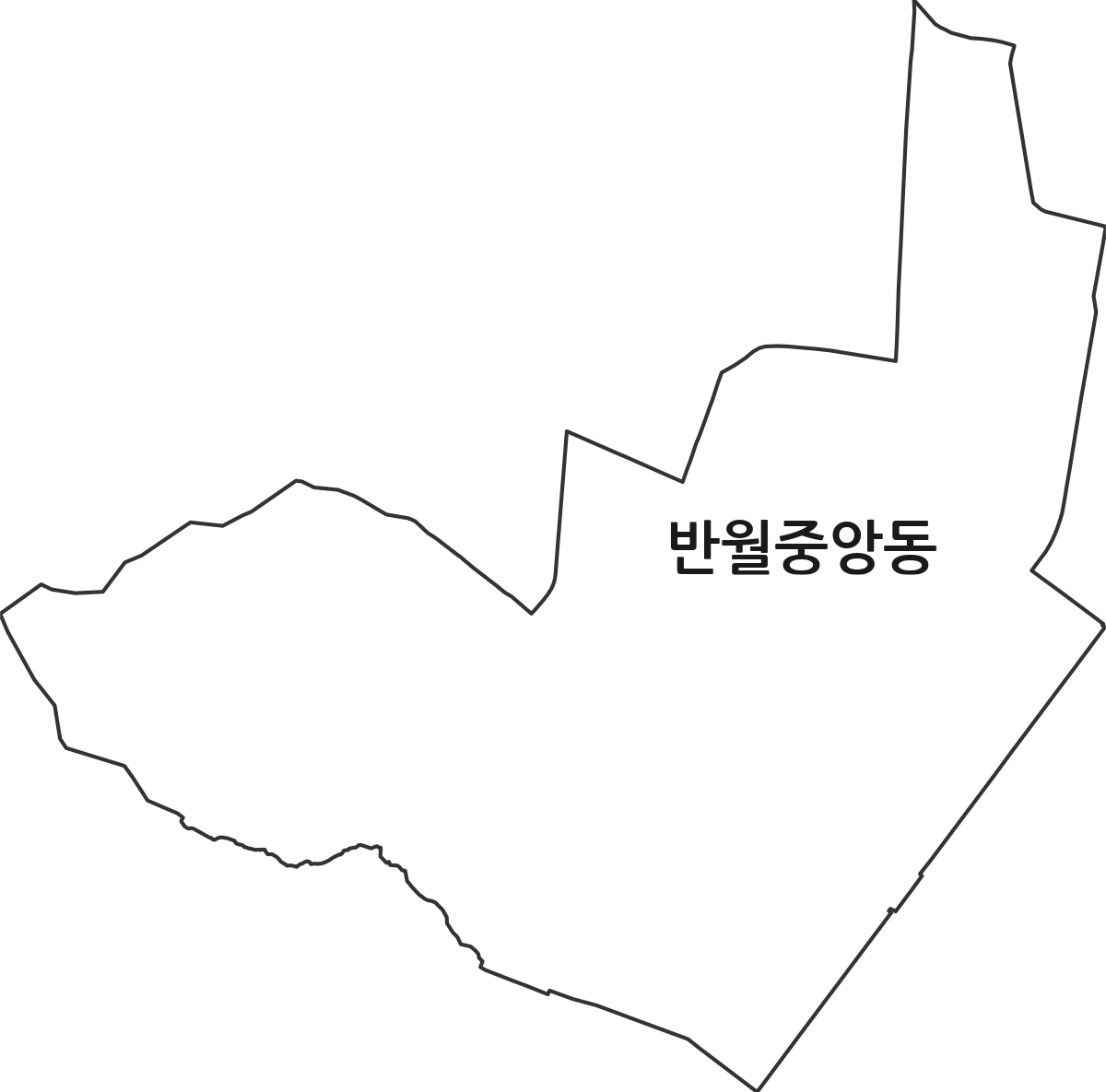 경상남도 창원시 마산합포구 반월중앙동 행정동 행정구역 경계 지도