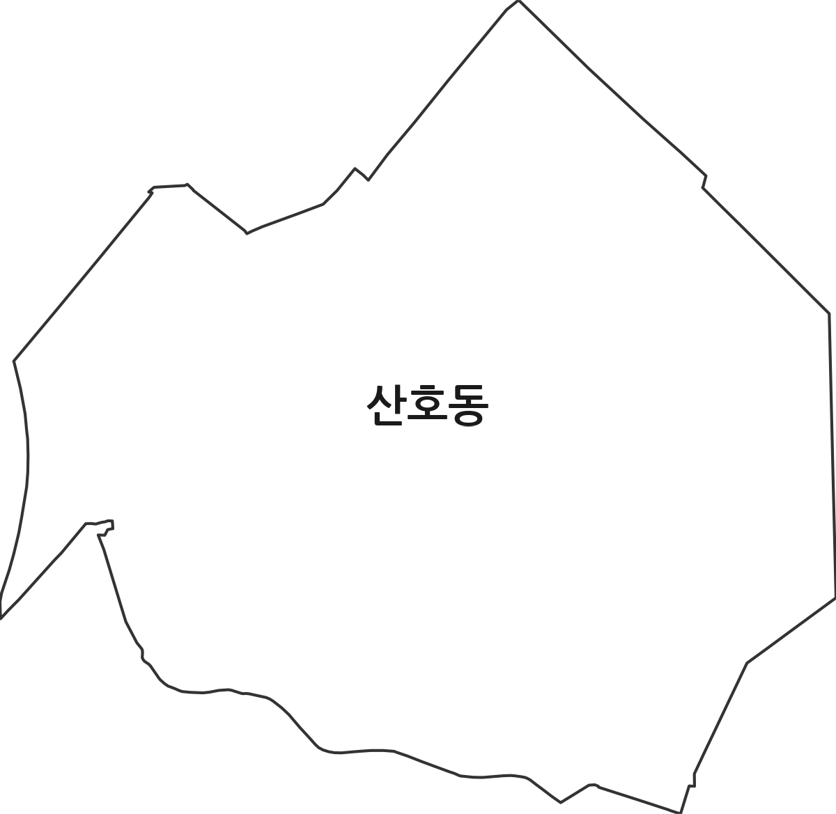 경상남도 창원시 마산합포구 산호동 행정동 행정구역 경계 지도