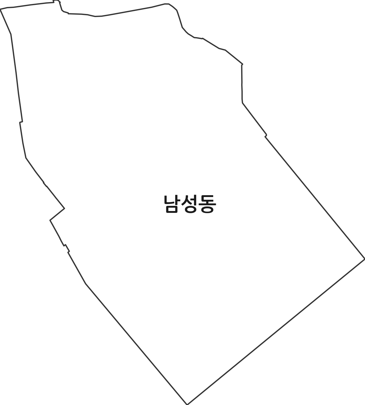경상남도 창원시 마산합포구 남성동 법정동 행정구역 경계 지도