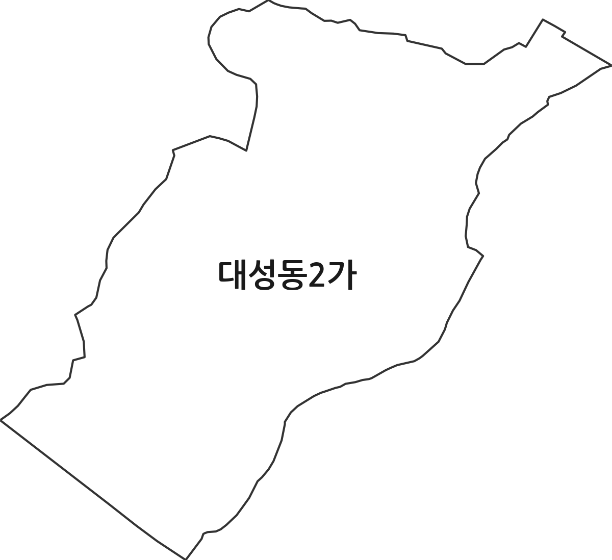 경상남도 창원시 마산합포구 대성동2가 법정동 행정구역 경계 지도