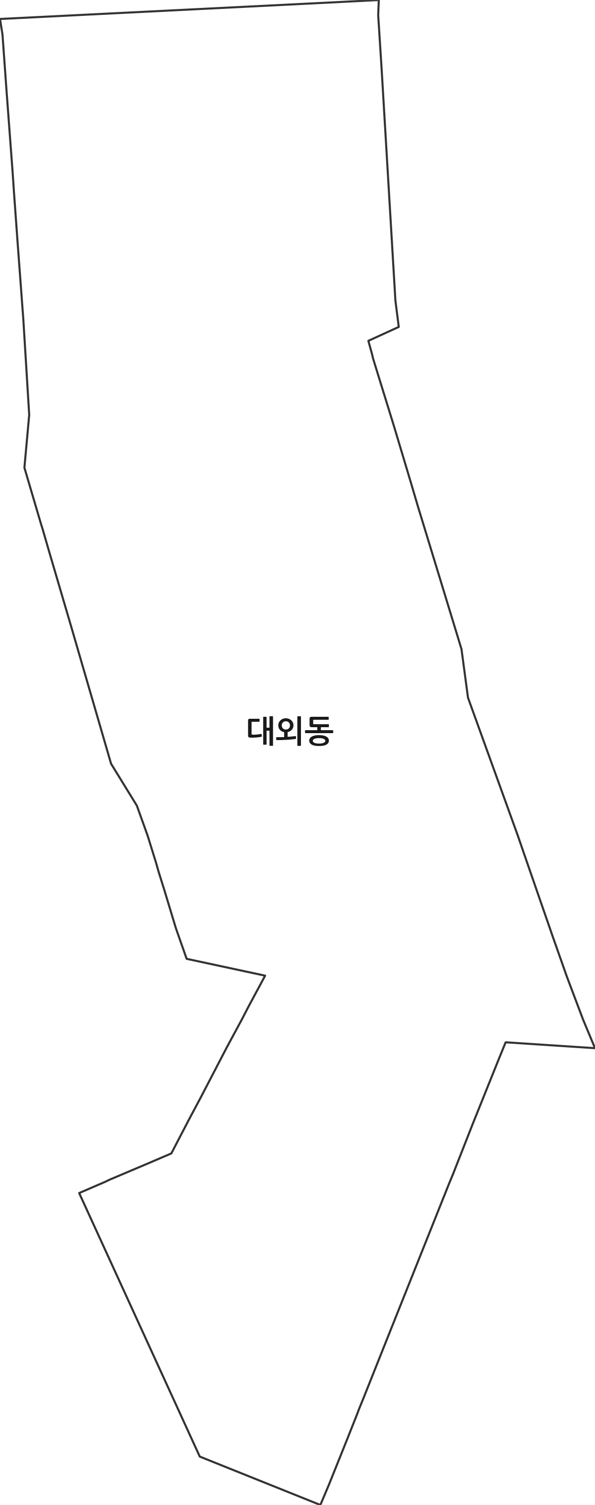 경상남도 창원시 마산합포구 대외동 법정동 행정구역 경계 지도