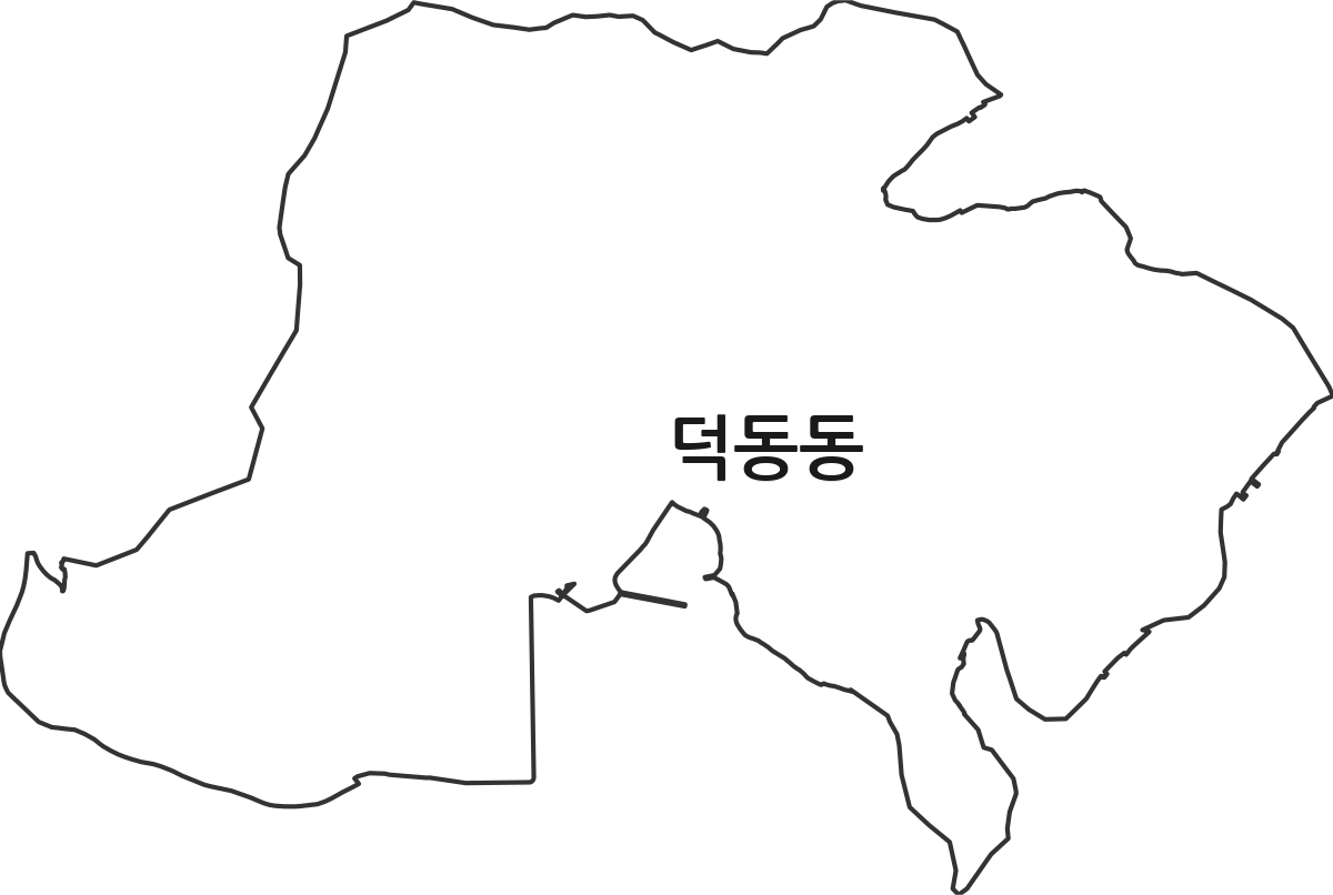 경상남도 창원시 마산합포구 덕동동 법정동 행정구역 경계 지도