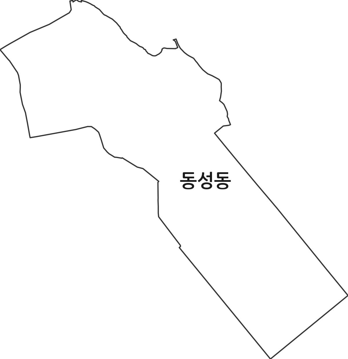 경상남도 창원시 마산합포구 동성동 법정동 행정구역 경계 지도
