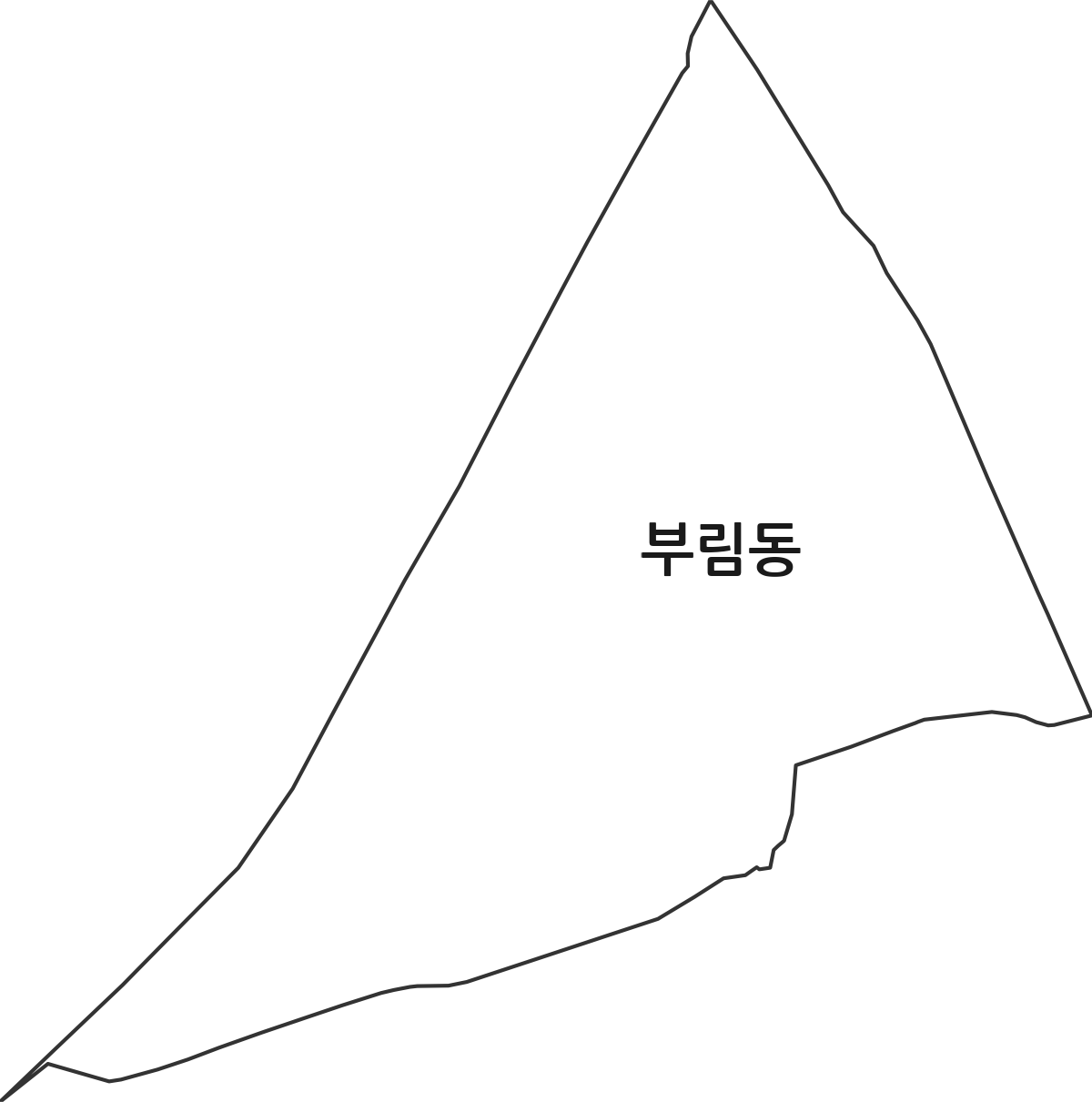 경상남도 창원시 마산합포구 부림동 법정동 행정구역 경계 지도