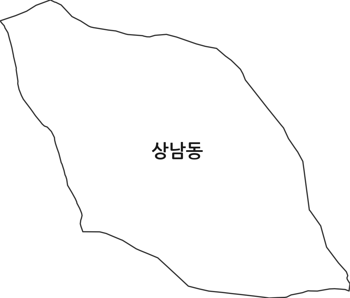 경상남도 창원시 마산합포구 상남동 법정동 행정구역 경계 지도