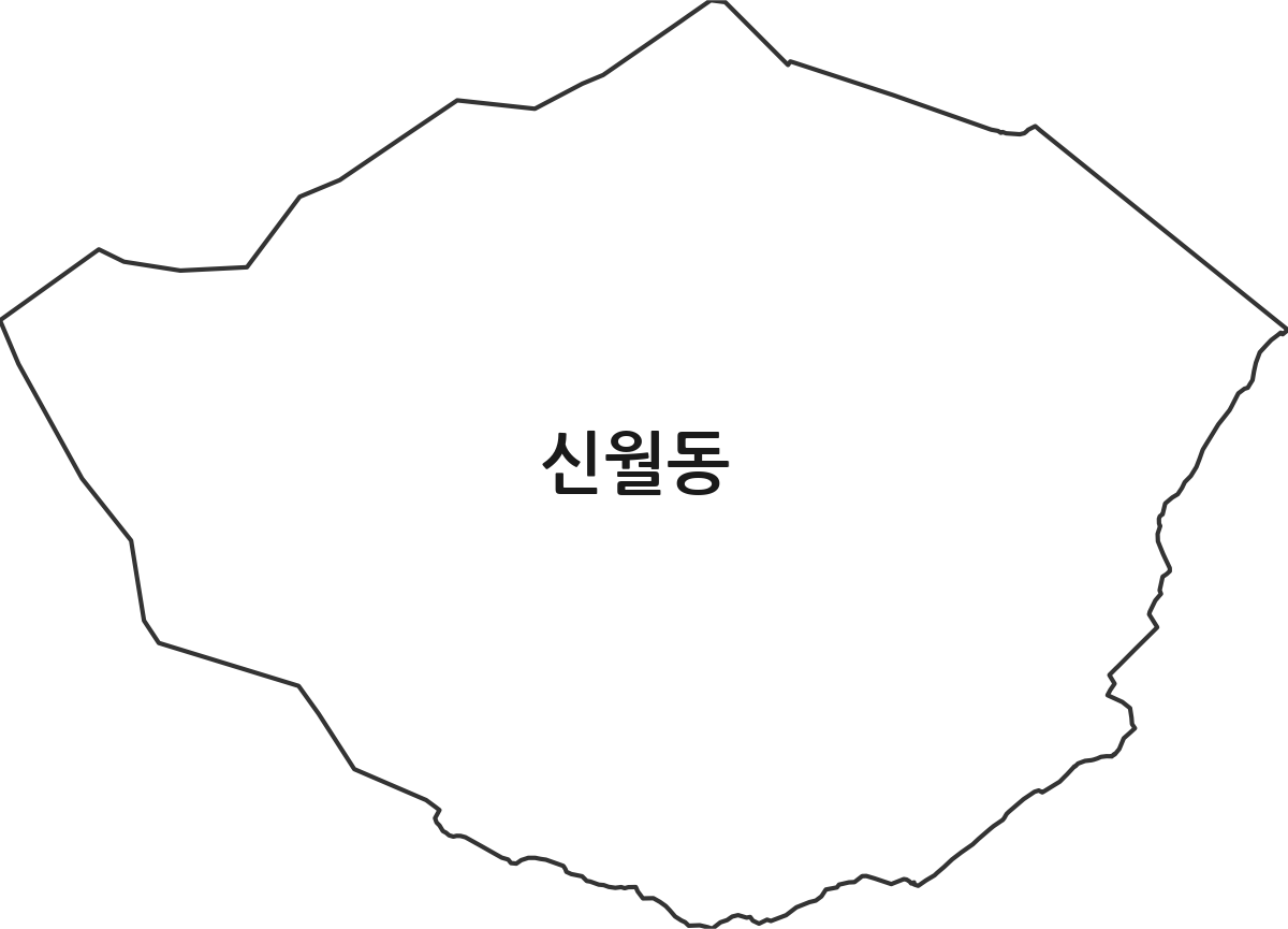경상남도 창원시 마산합포구 신월동 법정동 행정구역 경계 지도