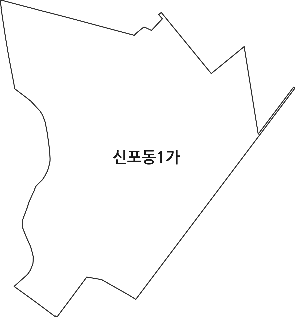 경상남도 창원시 마산합포구 신포동1가 법정동 행정구역 경계 지도