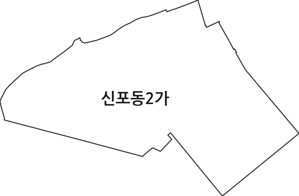 경상남도 창원시 마산합포구 신포동2가 법정동 행정구역 경계 지도