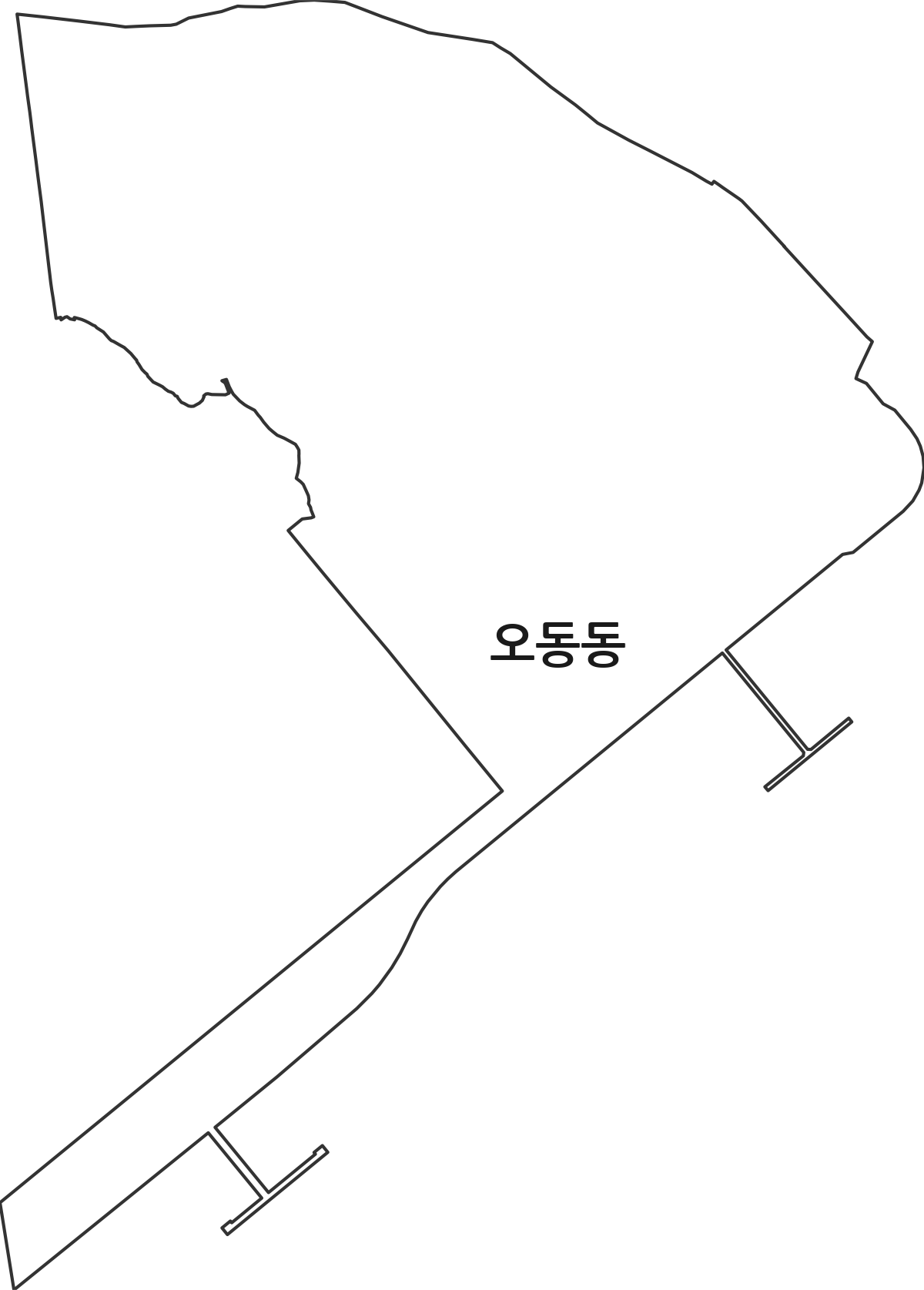 경상남도 창원시 마산합포구 오동동 법정동 행정구역 경계 지도