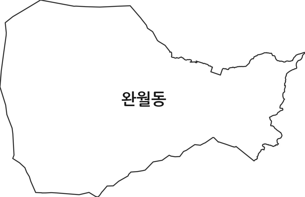 경상남도 창원시 마산합포구 완월동 법정동 행정구역 경계 지도