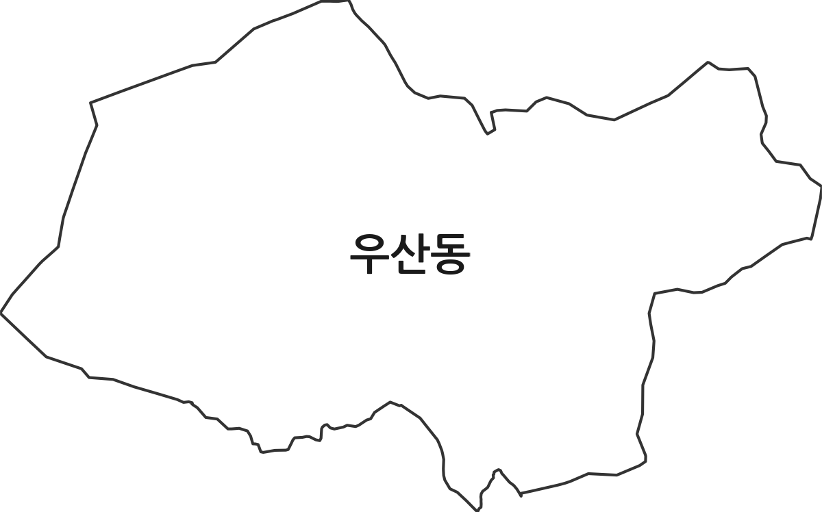 경상남도 창원시 마산합포구 우산동 법정동 행정구역 경계 지도