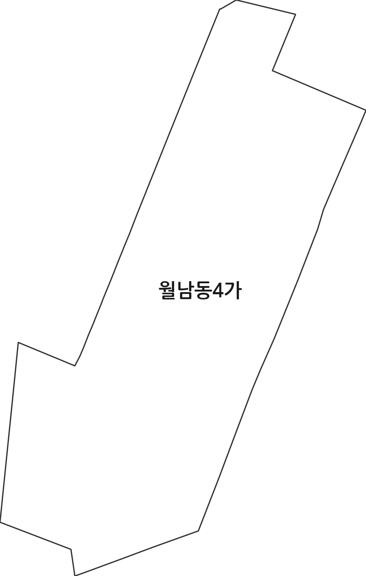 경상남도 창원시 마산합포구 월남동4가 법정동 행정구역 경계 지도