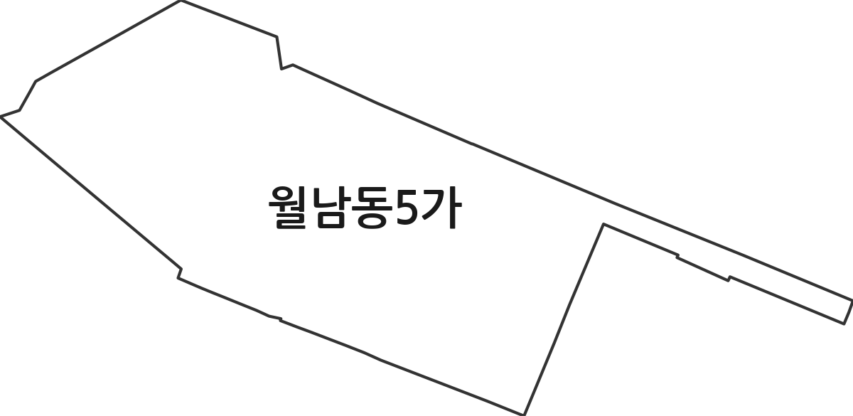 경상남도 창원시 마산합포구 월남동5가 법정동 행정구역 경계 지도