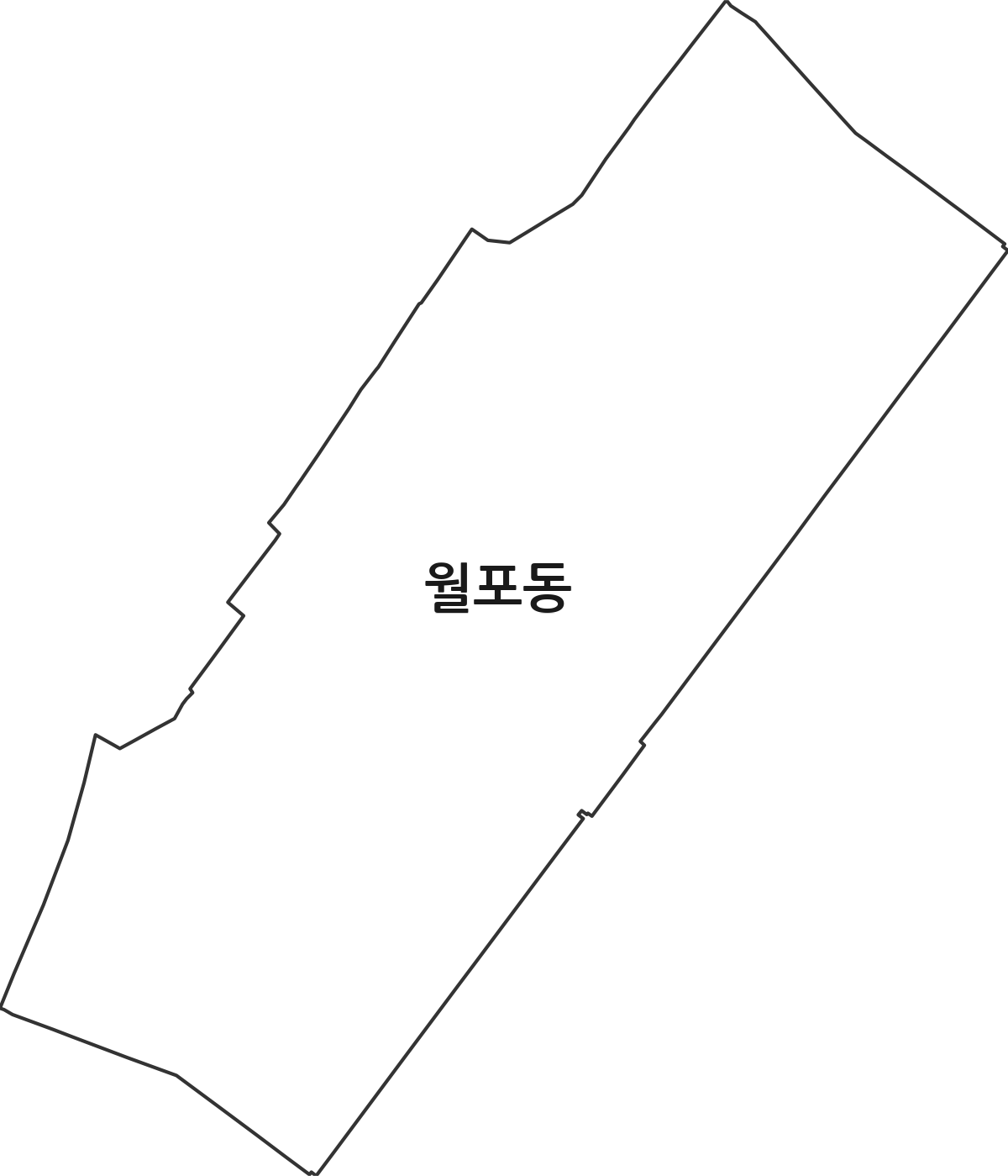 경상남도 창원시 마산합포구 월포동 법정동 행정구역 경계 지도