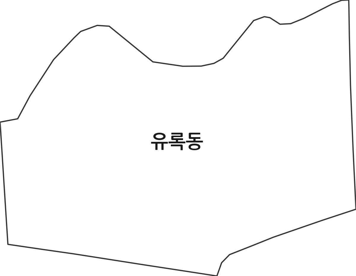 경상남도 창원시 마산합포구 유록동 법정동 행정구역 경계 지도