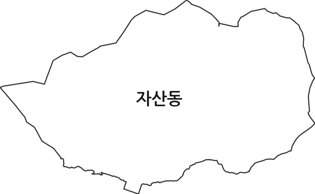 경상남도 창원시 마산합포구 자산동 법정동 행정구역 경계 지도