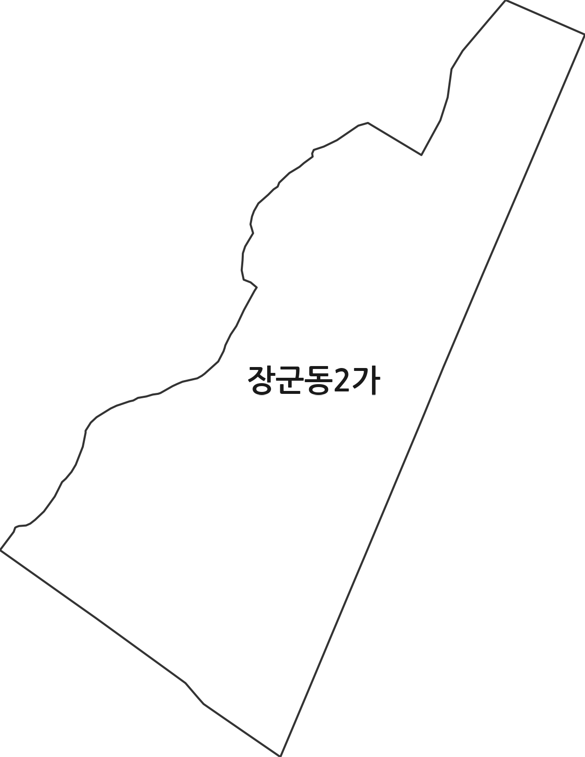 경상남도 창원시 마산합포구 장군동2가 법정동 행정구역 경계 지도