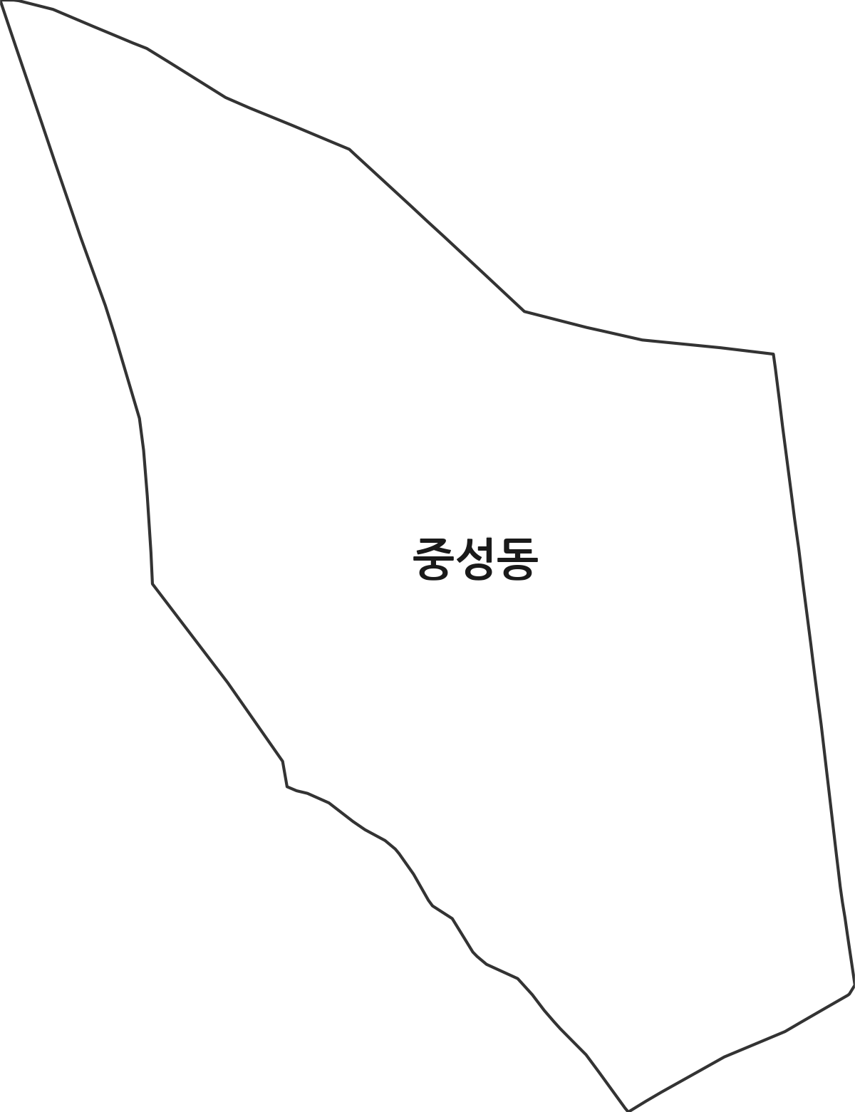 경상남도 창원시 마산합포구 중성동 법정동 행정구역 경계 지도