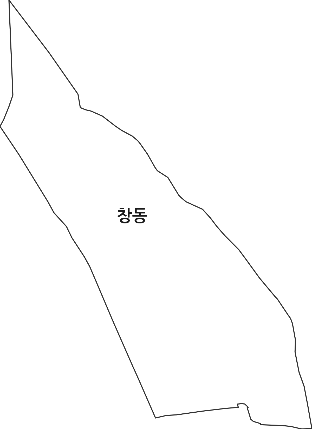 경상남도 창원시 마산합포구 창동 법정동 행정구역 경계 지도