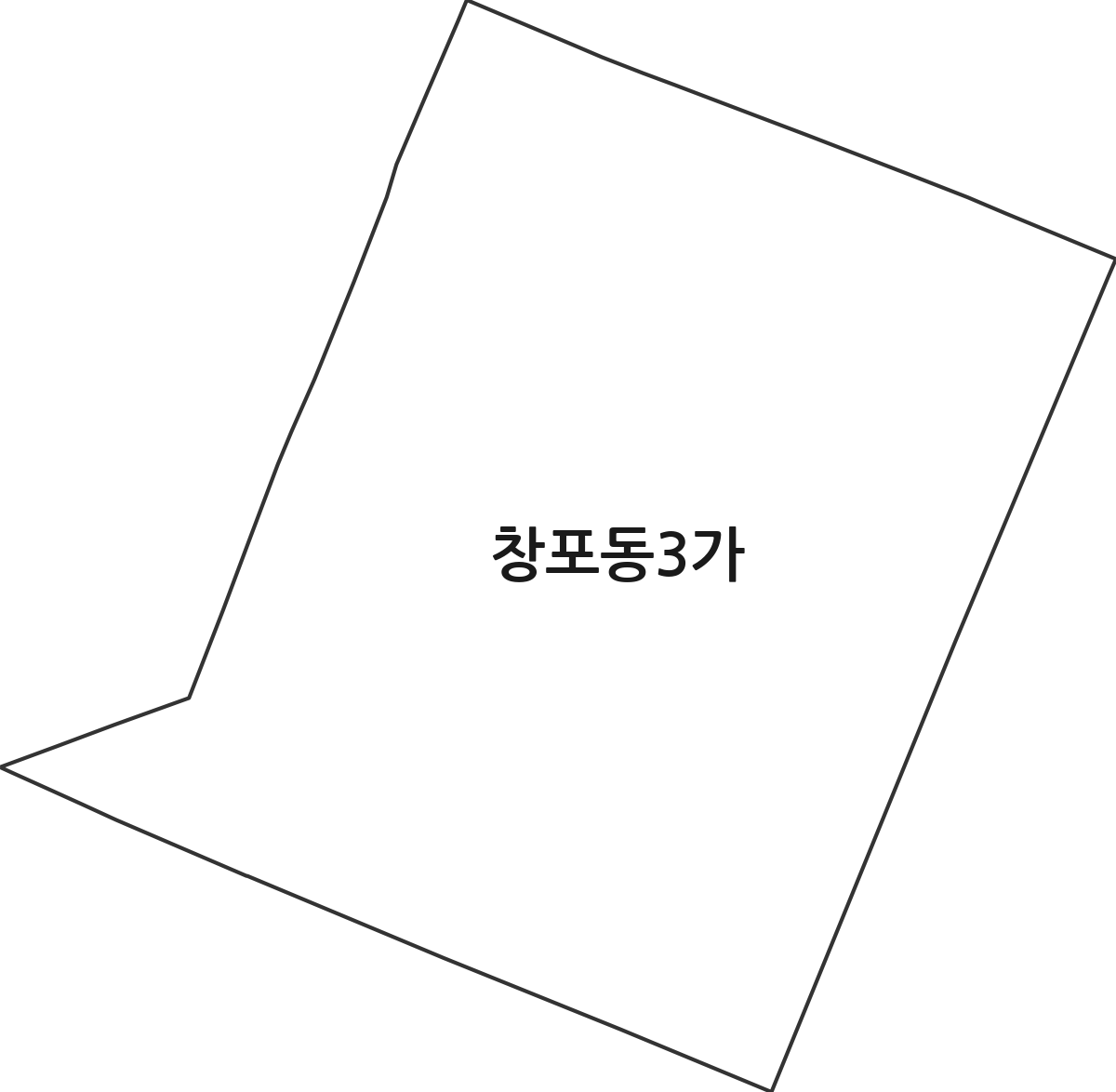 경상남도 창원시 마산합포구 창포동3가 법정동 행정구역 경계 지도