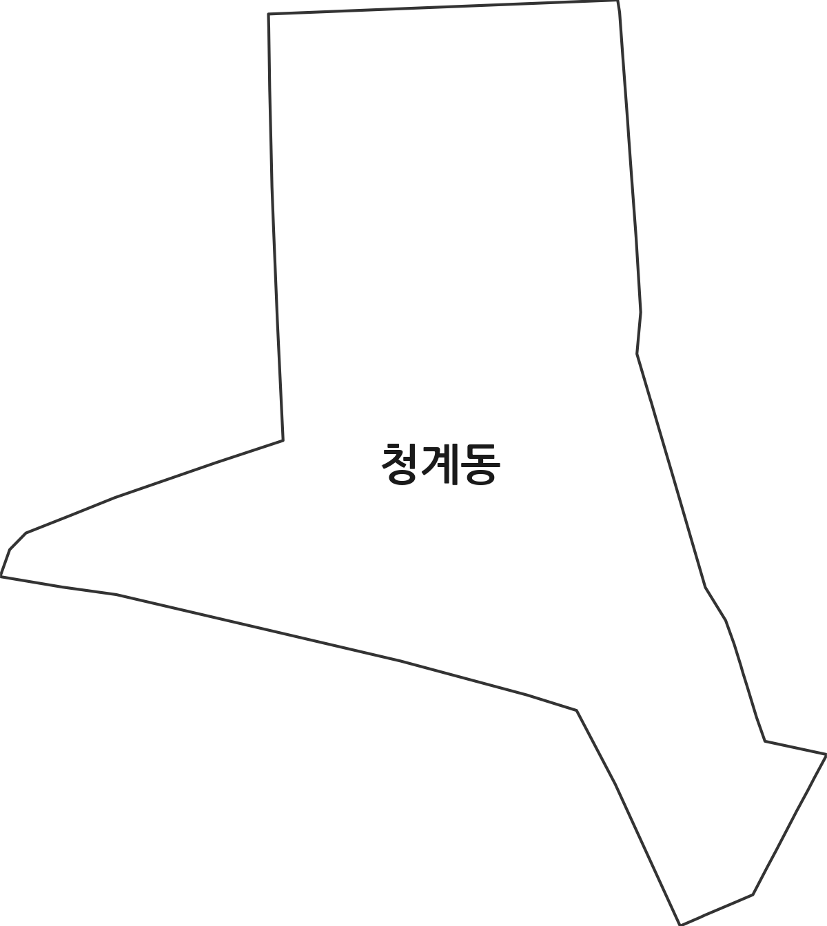 경상남도 창원시 마산합포구 청계동 법정동 행정구역 경계 지도