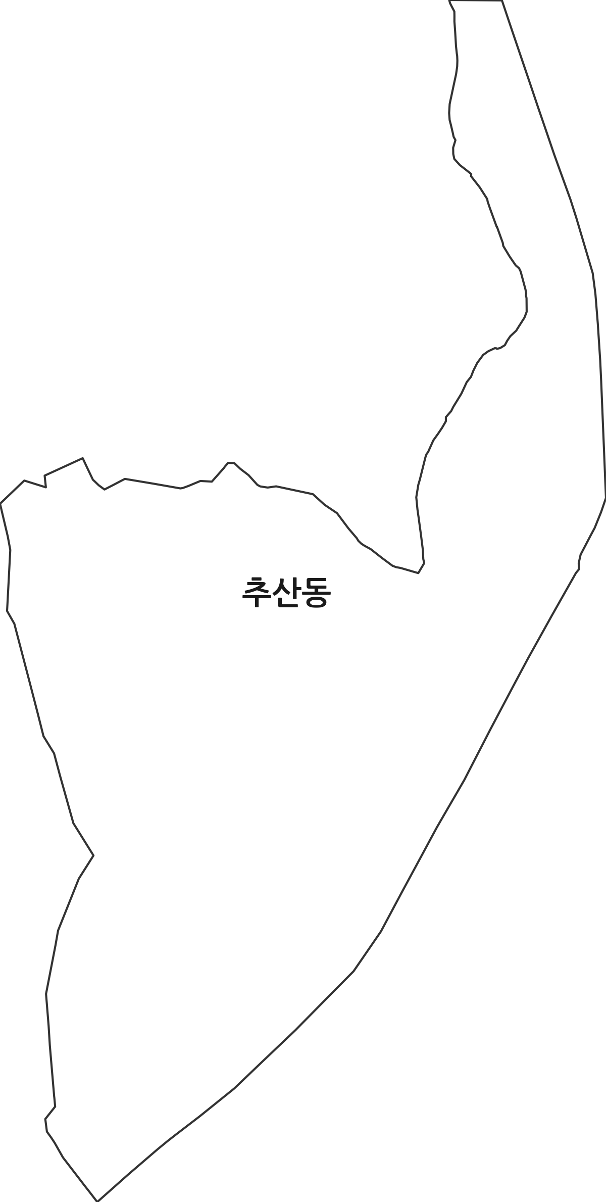 경상남도 창원시 마산합포구 추산동 법정동 행정구역 경계 지도