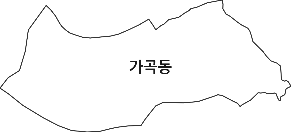 경상남도 밀양시 가곡동 법정동 행정구역 경계 지도