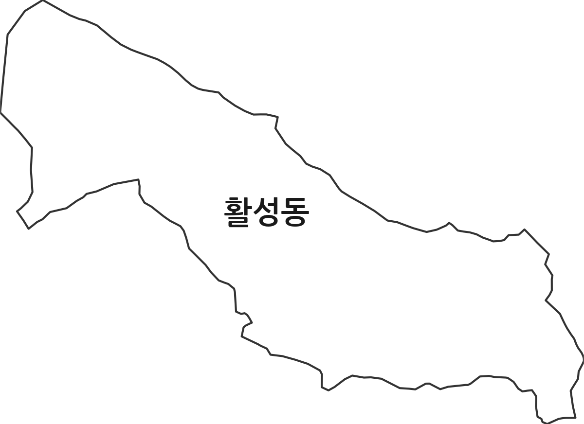 경상남도 밀양시 활성동 법정동 행정구역 경계 지도