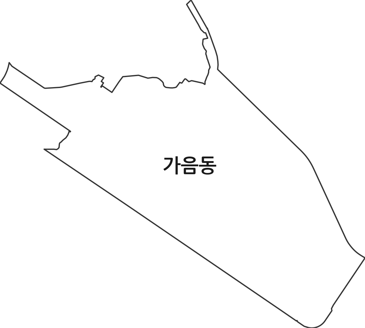 경상남도 창원시 성산구 가음동 법정동 행정구역 경계 지도