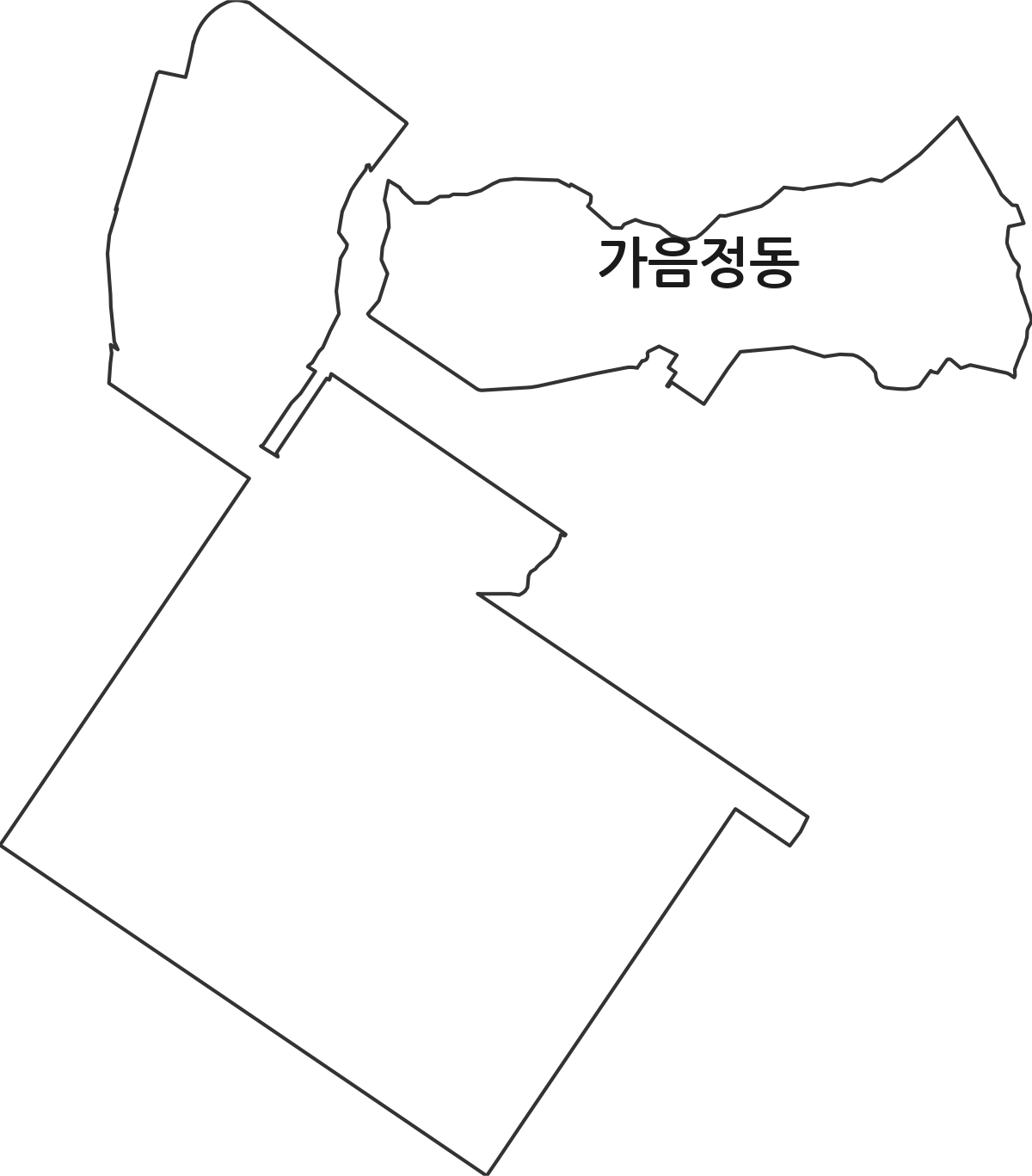 경상남도 창원시 성산구 가음정동 법정동 행정구역 경계 지도