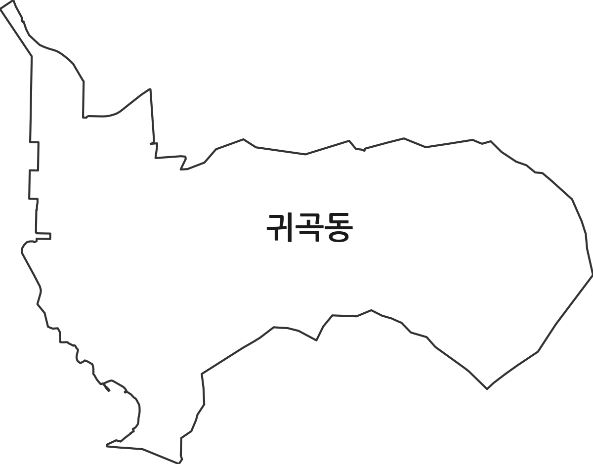 경상남도 창원시 성산구 귀곡동 법정동 행정구역 경계 지도