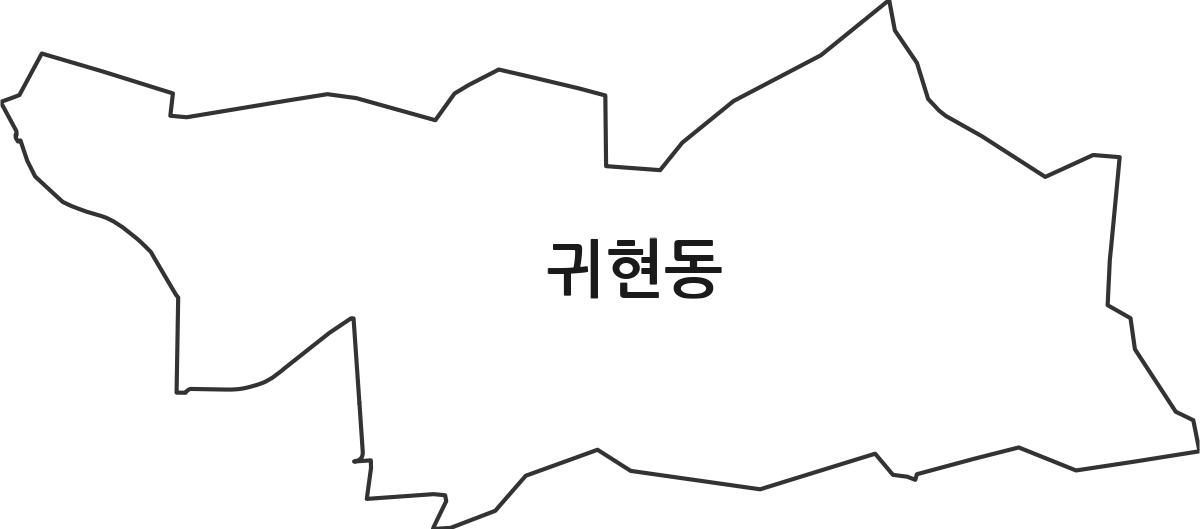 경상남도 창원시 성산구 귀현동 법정동 행정구역 경계 지도